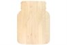 Novelty mason jar shaped maple cutting board