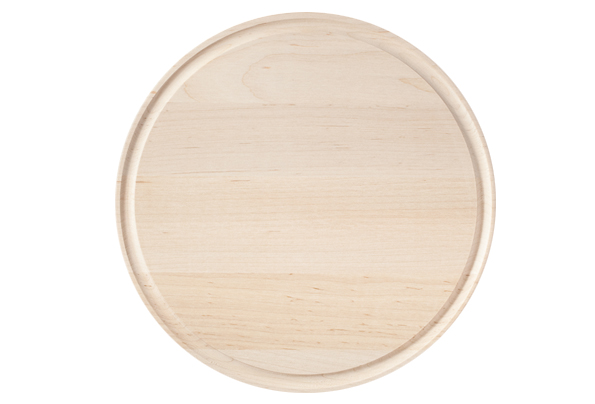 Round maple cutting board