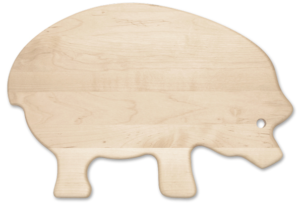 Pig-Shaped maple cutting board 