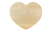 Novelty heart shaped cutting board